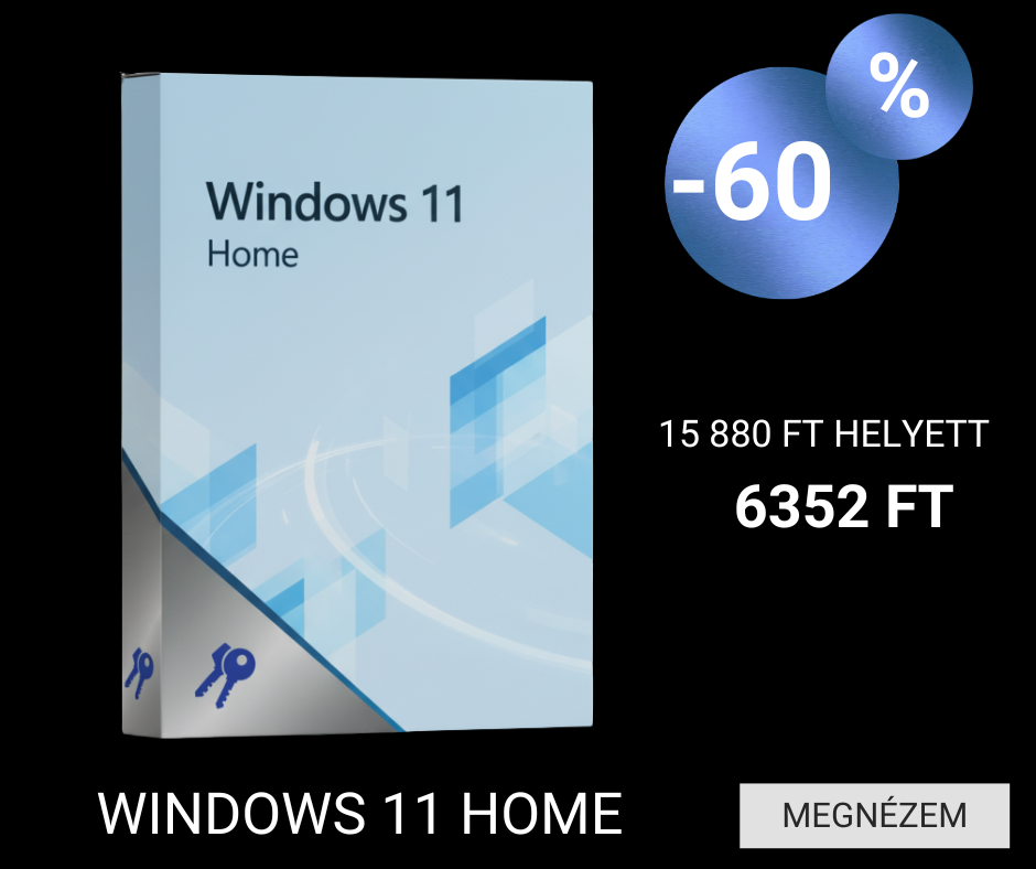 Windows 11 Home szoftver 60% kedvezménnyel 6352 forintért a SoftDirectnél