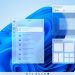 Windows 11 felület szoftverekkel, Snipping Tool és Snap Layouts ablakokkal.