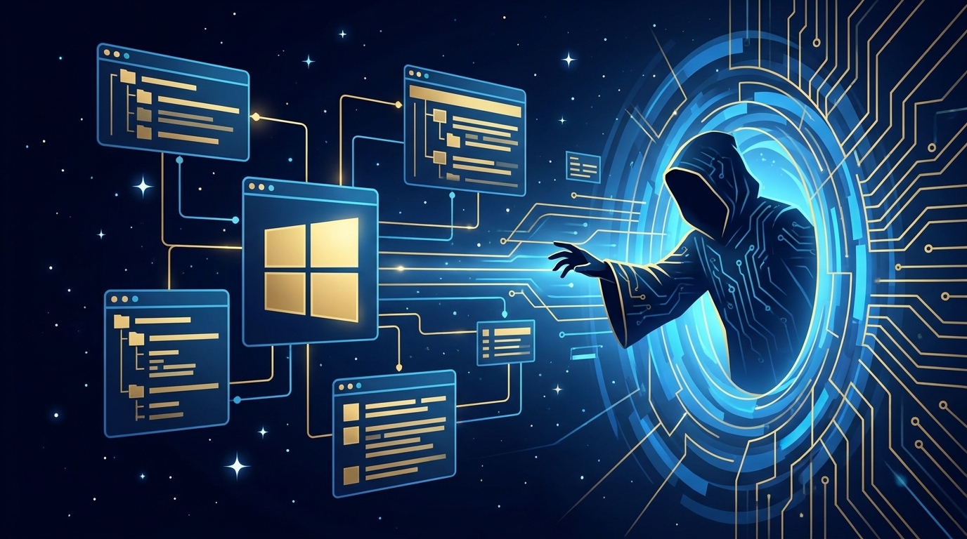 Windows registry sebezhetőség illusztráció