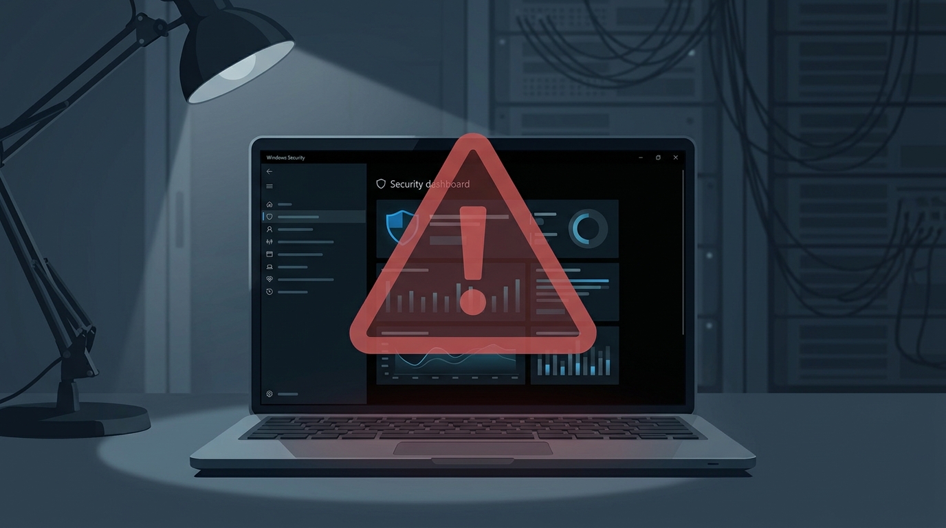 Windows Defender sebezhetőség illusztráció