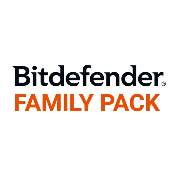 Bitdefender Family Pack logó – teljes körű vírusirtó és internetes biztonsági megoldás családok számára