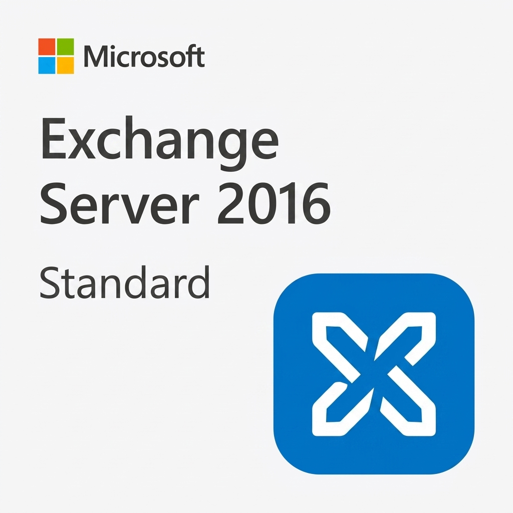 Exchange Server 2016 Standard Microsoft Exchange Server 2016 Standard szoftver logója és termékneve.