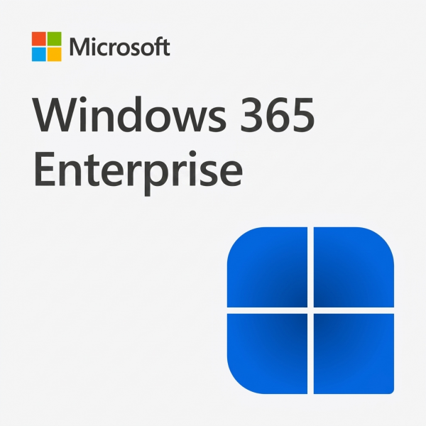 Microsoft Windows 365 Enterprise logó és terméknév szürke háttéren