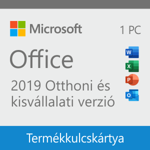 Microsoft Office 2019 Otthoni és kisvállalati verzió 1 PC-re szóló termék.
