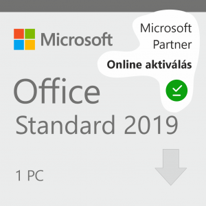 Microsoft Office Standard 2019 licenc 1 PC-hez, online aktiválással, Microsoft Partner minősítéssel.
